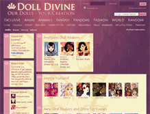 Tablet Screenshot of dolldivine.com